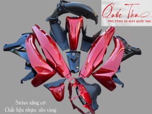 Bộ vỏ nhựa sirius đỏ kenyd - đen dán sẵn tem hàng 1/3.