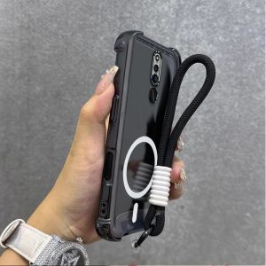 เคสสำหรับ OPPO F11 Pro เคสศัพท์ OPPO F11 เคสนิ่มซิลิโคนกันกระแทก ดีไซน์ใหม่สวยงาม แม่เหล็กไร้สายพร้อมสายคล้อง SJSTBSWX01