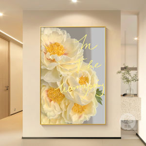 Tranh Treo Tường Hoa Mẫu Đơn Phong Cách Kem/ Tranh Treo Phòng Khách/ Phòng Ngủ/ Tranh Tráng Gương/ Decor Phòng