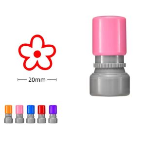 EDDY SONG Students Rewards Rewards Flower Stamp Self Inking DIY Drawing Toy Teacher Review Stamp Portable Positive Review Star Grading Stamp Teacher