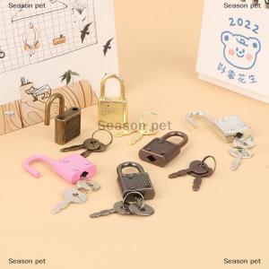 [COD] Season pet 1ชุดสี่เหลี่ยมผืนผ้าล็อคกระเป๋าเดินทางฮาร์ดแวร์ล็อค W/LOCK สำหรับไดอารี่ Book Jewelry BOX