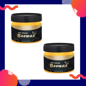 Beewax Polish for Wood & Furniture All-Purpose Organic Natural Pure Wax Home Cleaning 80g