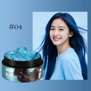 FORMBO Temporary Hair Color Wax Instant Washable Hair Dye Blue Black White Gray Molding Paste Dye Cream 100g
