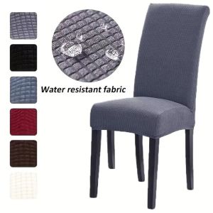 TVFTAT Universal Dining Table Chair Cover Non-slip High Elastic Seat Slipcovers  Wear-resistant Chair Dustproof Cover for Dining Room Home Decor