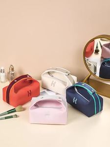 FCEverToner Simple Waterproof Canvas Makeup Pouch Fashion Cosmetic Bag Women Makeup Organizer Toiletry Bag Travel Cosmetics Bag