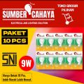 10 PCS Mitech Platinum 9 WATT  Bohlam Lampu Led A Bulb Garansi 1 Tahun Murah Berkualitas SNI. 