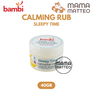 BAMBI Baby Calming Rub Cream Sleepy Time 40gr / Krim Tidur Gejala Kolik Bayi Anak / Bandung