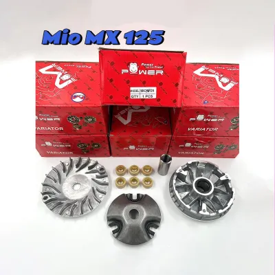 【24 hours delivery】M.POWER STOCK PULLEY SET (MIO SPORTY / MIO i125 / Click 125i / MX-125 / GY6-125 / BEAT CARB / BEAT Fi / SKYDRIVE) With Drive Face & Flyball