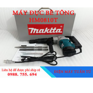MÁY ĐỤC BÊ TÔNG Nhật Bản MAKITA-HM0810T - Công suất1200W
