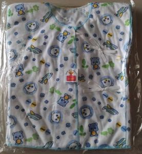 (แพ็ค 10ตัว)(แพ็ค 5 ตัว)เสื้อผูกหน้า-เสื้อผูกหลังเด็ก ขนาดมาตรฐาน 0-3 เดือน ผ้า cotton คละสี (ลายด้านหน้าเปลี่ยนไปตามรอบการผลิต)