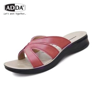 ADDAแท้ รองเท้าแตะหญิง ใส่ลำลองผู้หญิง รองเท้าผู้หญิงแบบสวมพื้นนุ่ม รองเท้าแตะเพื่อสุขภาพ สไตล์วินเทจรุ่น 74822 (ไซส์ 35-41)