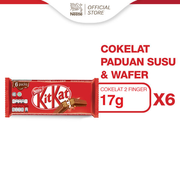 Nestle KITKAT Coklat Wafer Multipack 17g x 6 pcs