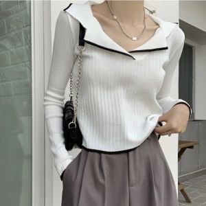 COZYBISS -(BEST SELLER) SWEATER YIU YIU V-NECK / Switer Rajut Wanita V-neck Polos/ Longsleeve Korean Style Knit