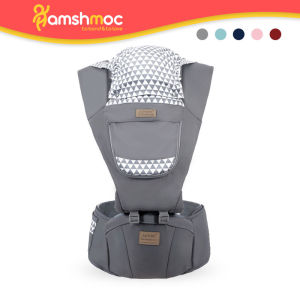 HamshMoc 0-36 Months 3 In 1 Multifunctional Baby Carrier Backpack Ergonomic Non-Slip Hip Seat Carrier on Back Front Facing Kangaroo Baby Wrap Straps Carrier Free Hand Easy Wear Travel Bag