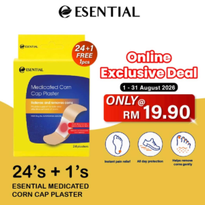 ESENTIAL Medicated Foot Corn Cap Plaster 24s for Foot Cap Ubat Ketuat Plaster Ketuat Kaki