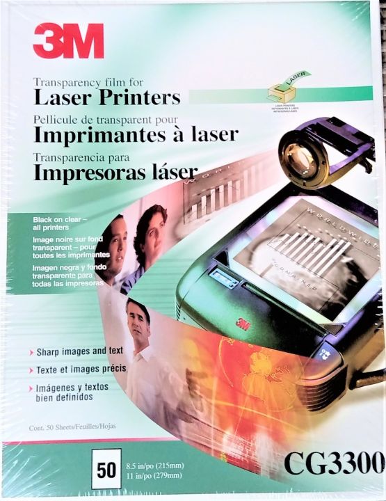 3M Transparency Film for Laser Printers (CG3300): High-Quality Printing ...