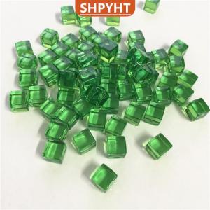[COD] SHPYHT SPORTS 50Pcs/Set 8mm Clear Cube Colorful Square Corner Transparent Chess