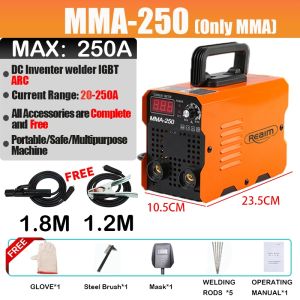 Reaim High-Quality 3-in-1 Portable MIG/TIG/MMA Welding Machine with Intelligent Anti-Stick Technology