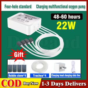 Air pump aquarium 2600mAh USB Wireless charging Portable outdoors Oxygen For Aquarium