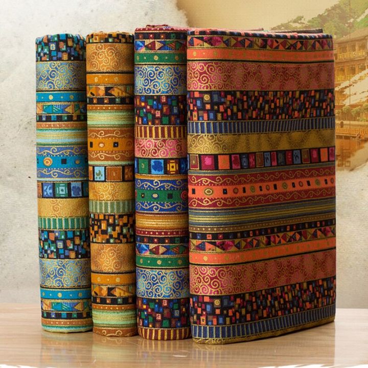 Vintage Ethnic Bohemian Style Cotton Printed Fabric Boho for DIY