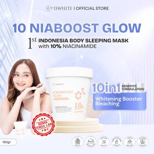 [NEW PRODUCT] ISWHITE 10 Niaboost Glow Body Body Sleeping Mask With 10% Niacinamide Masker Pencerah Kulit Badan