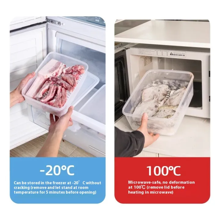 MOLES丨กล่องเก็บของพลาสติกเกรดอาหารสำหรับแช่แข็งและไมโครเวฟภาชนะเก็บ ...