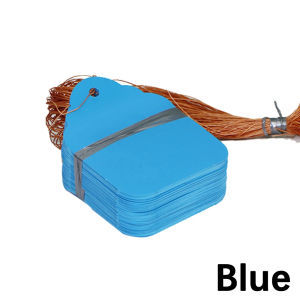 Combo 100 thẻ treo có dây nhiều màu đánh dấu cho cây cảnh hoa và cây ăn trái - kích thước 4.5 x 3 cm
