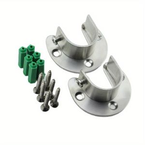 ตัวรับราว ตู้เสื้อผ้า 25มิล/32มิล นำไปใช้กับตากผ้า ผ้าม่าน 2 ชิ้น/ชุด