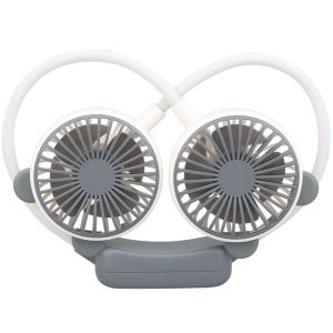 MUM พัดลมตั้งโต๊ะ พัดลมห้อยคอ พัดแบบพกพา USB ชาร์จใหม่ได้ 360 องศา พัดลม พับได้ พัดลมกีฬา ปรับได้2ระดับ พัดลมระบายความร้อน