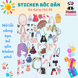 (17B)Bộ Avatar Sticker đồ chơi bóc dán đồ chơi bóc dán phát triển trí tuệ cho bé