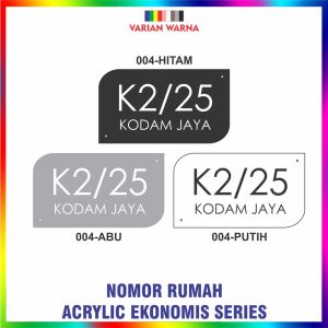 Nomor Rumah Ekonomi Series / Nomor Rumah Minimalis Aesthetic