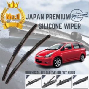 JAPAN PREMIUM COATING SILICONE WIPER-Toyota Wish 2003-2009