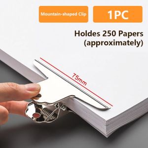 VIVIDI Universal Round Clip Stainless Steel Metal Mountain Shaped Clip High Quality Ticket Folder Students