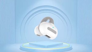 2025Vaorlo Bone Conduction Single Ear Bluetooth 5.3 Headset with Charging Case Support TWS Mode 360 Panoramic Sound Effect ° hi-fi music earphoneswaterproof and sweatproof headphones for sports games KDL