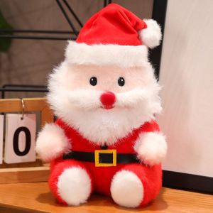 DITIPOO Có thể mở Đồ chơi nhồi bông nai sừng tấm giáng sinh Plushies Cây giáng sinh Búp bê vải lông ông già Noel Đồ chơi nhồi bông ông già Noel Hoạt hình Loạt búp bê giáng sinh Trang trí Giáng sinh