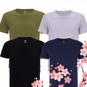 [HCM]Combo 4 áo thun nam body cổ tròn vải dày mịn thoáng mát phong cách hàn quốc ( đen/ xanh đen/ xanh rêu/ xám )