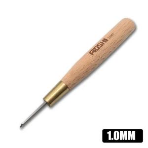 MOSHI MS064 Entry Level Wooden Handle Carbide Push Knife for GK DIY Model Making Tool Line Knife Anti Slip Carving Knife