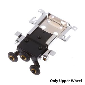 NAELIN 1Set Loại Cũ Ròng rọc cửa trượt tủ quần áo Bánh xe trên dưới Treo bên hông Con lăn cửa tủ quần áo Bánh xe mở Bộ dụng cụ dẫn hướng ròng rọc trượt dành cho cửa tủ quần áo