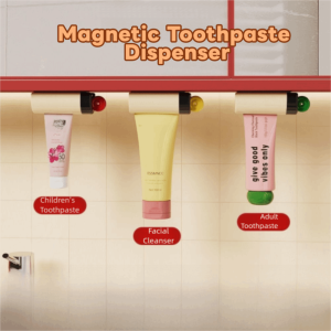 ODZ5L Treo/đứng tự do Máy ép kem đánh răng từ tính Tiết kiệm lao động Vận hành thủ công Máy ép sữa rửa  Tiện lợi Di động Bình đựng kem đánh răng cuộn Sơn dầu