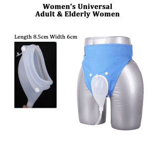 Wearable urinal Urine Collector Silicone Adults Man Woman Elderly Urinal with Catheter Bags