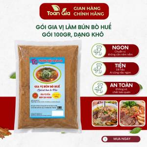Gia vị bún bò huế 100g gia vị nấu bún bò chuẩn vị Huế đậm đà làm từ thành phần tự nhiên