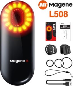 Magene L508 Bike Tail Light Bicycle Smart Rear Lighting Safety Sensor Lamp Waterproof Brake Sensor Warning Lamp