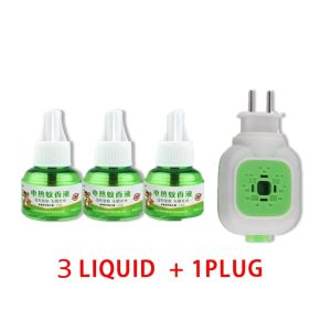 BUY 2 TAKE 4 Electric Mosquito Repellent Heater 2 Plug + 4 Liquid Refills for Bedroom Home