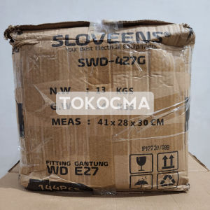 Fitting Gantung E27 Keramik WD Besi / Fiting Lampu E27 Kawat 1 DUS 144Pcs