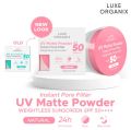 LUXE ORGANIX 24H Zero Sebum Instant Pore Blurring Weightless Matte Powder SPF 50 PA++++ Translucent & Natural. 
