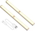 Motion Sensor Light Indoor,14 LED Closet, Motion Sensor LED Lights USB Dimmable, Under Cabinet Lights, Stick-On Anywhere Magnetic Night Light for Wardrobe Stairs Bedroom Hallway Kitchen 2PCS(Warm). 