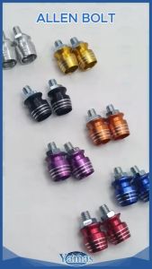 [Iwas Kalawang] Premium CNC Alloy Allen Bolt For Motorcycle 1-Pair Anti-Rust Universal License Plate Matting Fairings Bolts Heavy Duty Replacement Motor Accessories Thai Concept Upgrade Parts (COD)