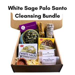 HSS White Sage Palo Santo Bundle Set Comprehensive All in one Smudging and Purifying Negative Energy
