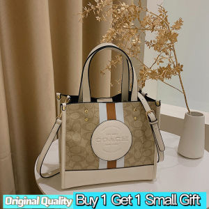 34[Top Grade]coach Handbag for Women Original Summer 2025 New Fashion Bistro Tote Large Capacity Chamblay Blue Shopping Bag Single Shoulder Cross Tote for Women Shopping on Dates