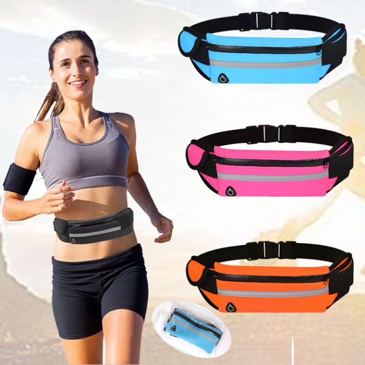 Running Belt Fanny Pack: Runner Marathon Jogging Waist Pack Sport Workout  Exercise Fitness Phone Holder Belt for Men Women Jogger Slim Waistband